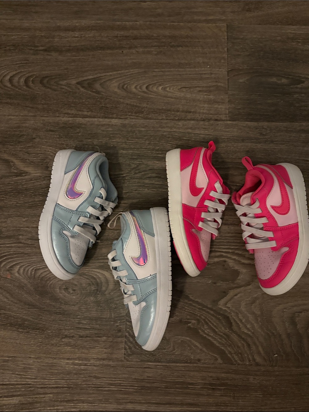 Jordan Kids Sneakers in Light Blue & Hot Pink